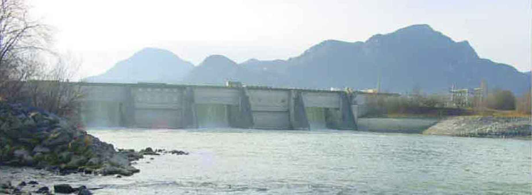 Inn Staustufe bei Rosenheim