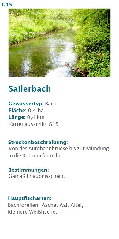 Sailerbach Kreisfischereiverein Rosenheim