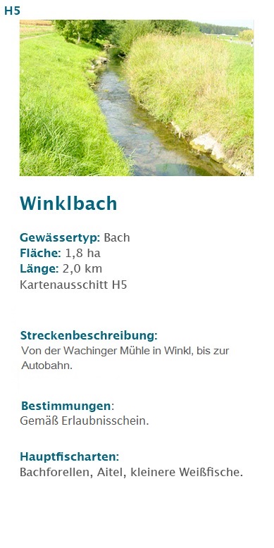 Winklbach Kreisfischereiverein Rosenheim